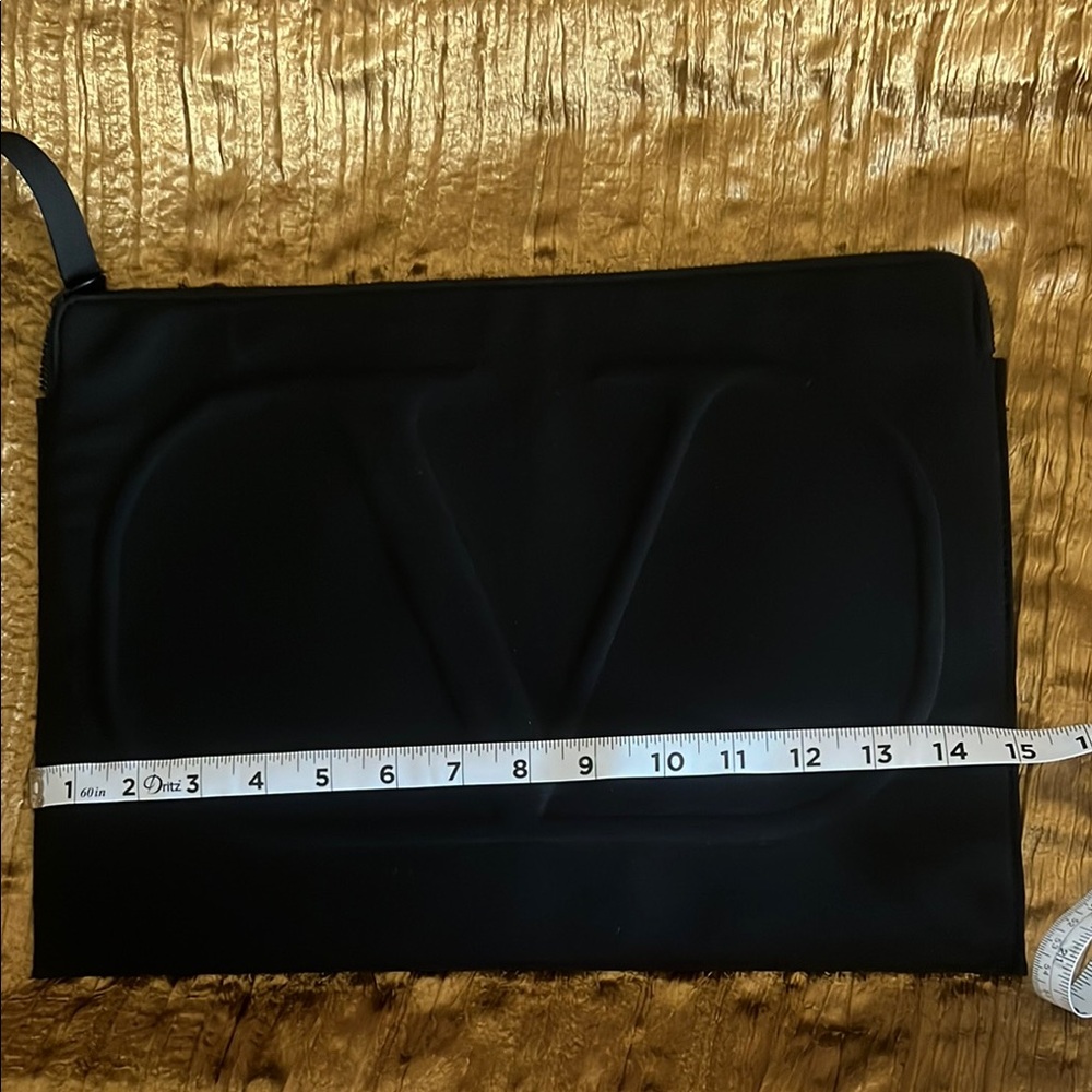 Valentino Black Toiletry Bag with Minimalist Design
